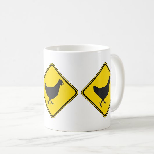 Chicken Xing! Kaffeetasse (VorderseiteRechts)