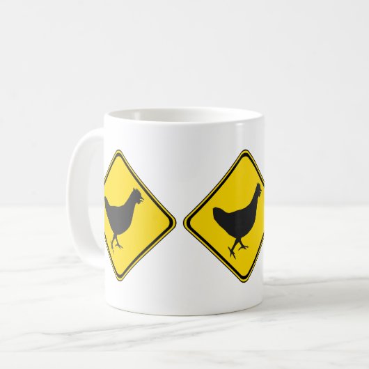 Chicken Xing! Kaffeetasse (Vorderseite Links)