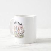 “Chicken Yoga” Funny Farm Animal Mug Kaffeetasse (Vorderseite Links)
