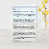 Chicken Zoom Birthday Card Delivery Company Karte (Gelbe Blume)