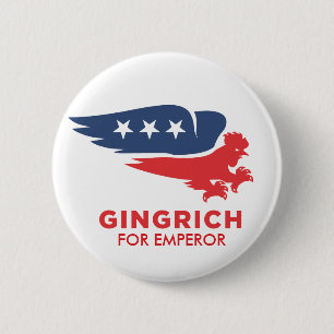 Chickenhawk Gingrich Knopf Button