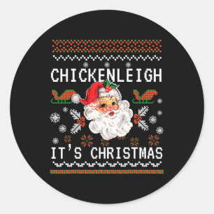 Chickenleigh Weihnachten Weihnachten Weihnachten 1 Runder Aufkleber