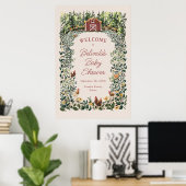 Chickens Barn Charming Farm Baby Shower Welcome Poster (Heimbüro)