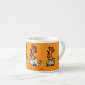 Chickens Espresso Mug – I Don’t Give a Cluck Espressotasse (Vorderseite Rechts)