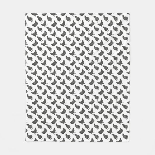 Chickens Fleecedecke (Vorderseite)