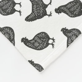 Chickens Fleecedecke