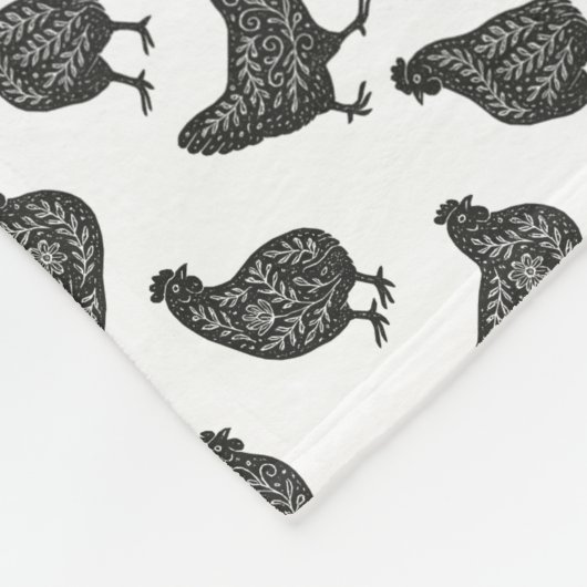 Chickens Fleecedecke (Ecke)