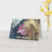 CHICKENS KARTE (Gelbe Blume)