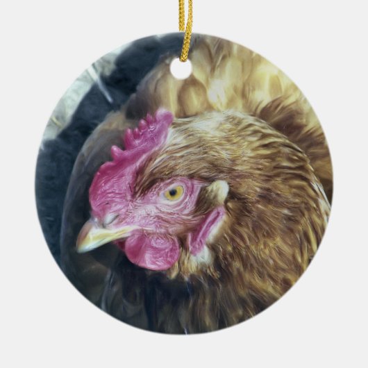 CHICKENS KERAMIKORNAMENT (Vorne)