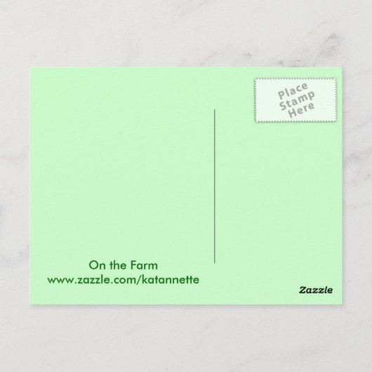 chickens postcard postkarte (Rückseite)