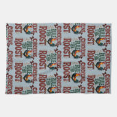 Chickens Rule the Roost Rustic Farm Illustration Geschirrtuch (Horizontal)