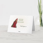 Chickens Singing Christmas Carols Karte (Rückseite)