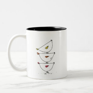 Chickens Zwei-Tone-Tasse Zweifarbige Tasse