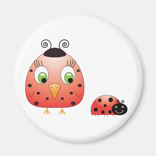 Chickie B a Ladybug Magnet (Vorne)
