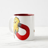 CHICKMAGNET ZWEIFARBIGE TASSE (Vorderseite Links)
