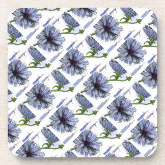 "Chickory Tiled Pattern" Blumenmuster-Untersetzer  Untersetzer