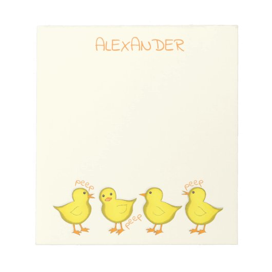 Chicks 5.5" x 6" Notepad - 40 Seiten Notizblock (Vorderseite)