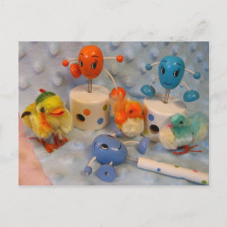 Chicks and Eggs Postcard Postkarte