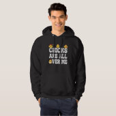Chicks Are All Over Me Easter Baby Chicken Kids B Hoodie (Vorne ganz)