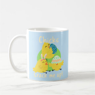 Chicks Crack Me Up! Ostern Klassiker Tasse