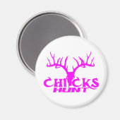 CHICKS DEHUNT MAGNET (Vorderseite/Rückseite)