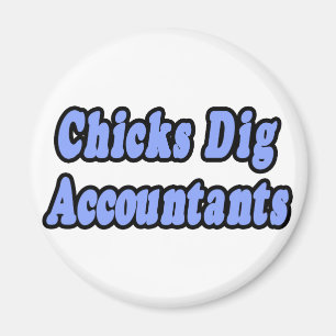 Chicks Dig Accounts Magnet