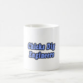 Chicks Dig Engineers Kaffeetasse (Mittel)