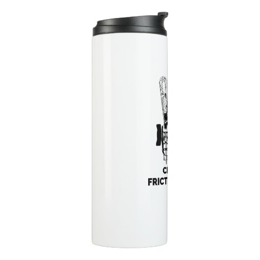 Chicks Dig Friction Shifters Fahrrad Thermosbecher (Nach links gedreht)