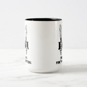 Chicks Dig Friction Shifters Fahrrad Zweifarbige Tasse (Mittel)