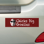 Chicks Dig Goalies Autoaufkleber Autoaufkleber (Auf Auto)