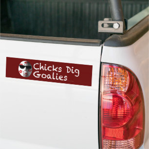 Chicks Dig Goalies Autoaufkleber Autoaufkleber
