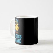 Chicks Dig Me Boys Funny Happy Oaster Chicks Kaffeetasse (Vorderseite Links)