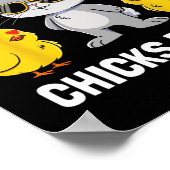 Chicks Dig Me Easter Toddler Boys Men Happy Easter Poster (Ecke)