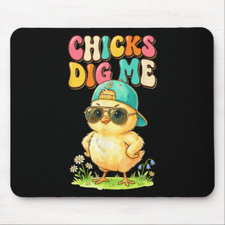 Chicks Dig Me Funny By Chick Sungles Retro Cute  Mousepad