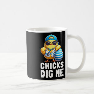 Chicks Dig Me Funny Happy Ostertag Krankenschweste Kaffeetasse