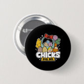 Chicks Dig Me Oster Kleinkind Jungen Männer glückl Button (Vorne & Hinten)