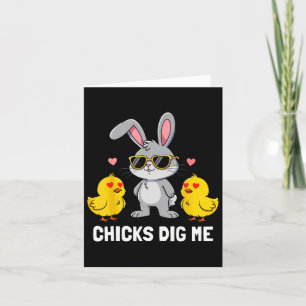 Chicks Dig Me Oster Kleinkind Jungen Männer glückl Karte