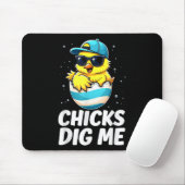 Chicks Dig Me Oster Kleinkind Jungen Männer glückl Mousepad (Mit Mouse)