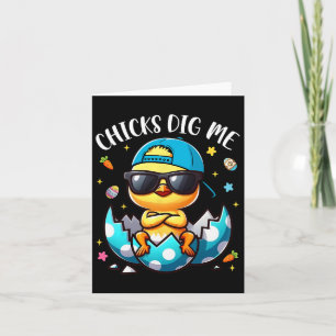 Chicks Dig Me Osterfest Coole Chicks Happy Osterto Karte