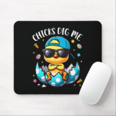 Chicks Dig Me Osterfest Coole Chicks Happy Osterto Mousepad (Mit Mouse)