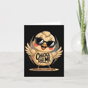 Chicks Dig Me Ostertag für Männer Jungen glücklich Karte