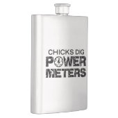 Chicks Dig Power Meters Flachmann (Rechts)