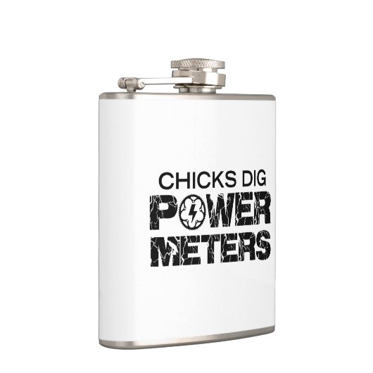 Chicks Dig Power Meters Flachmann (Rechts)