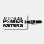 Chicks Dig Power Meters Gepäckanhänger (Vorderseite horizontal)