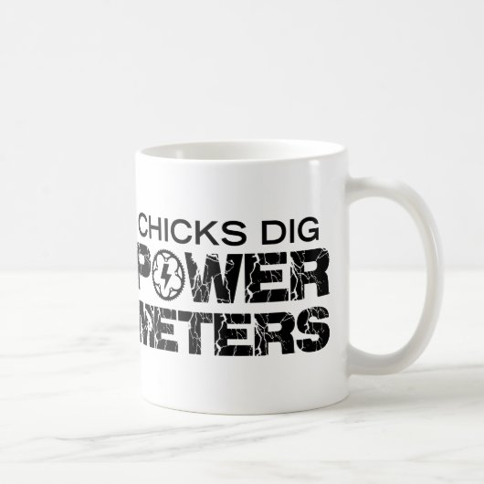 Chicks Dig Power Meters Kaffeetasse (Rechts)