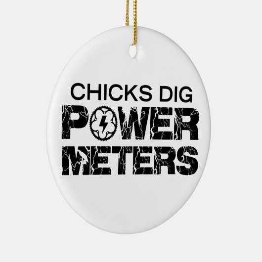 Chicks Dig Power Meters Keramikornament (Rechts)