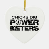 Chicks Dig Power Meters Keramikornament (Vorne)