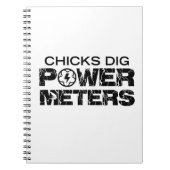 Chicks Dig Power Meters Notizblock (Vorderseite)