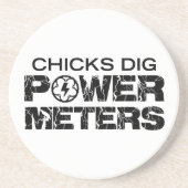Chicks Dig Power Meters Untersetzer (Vorne)