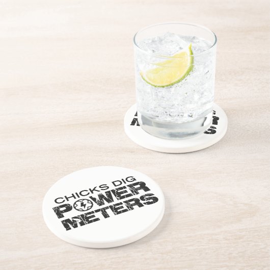 Chicks Dig Power Meters Untersetzer (Seite)